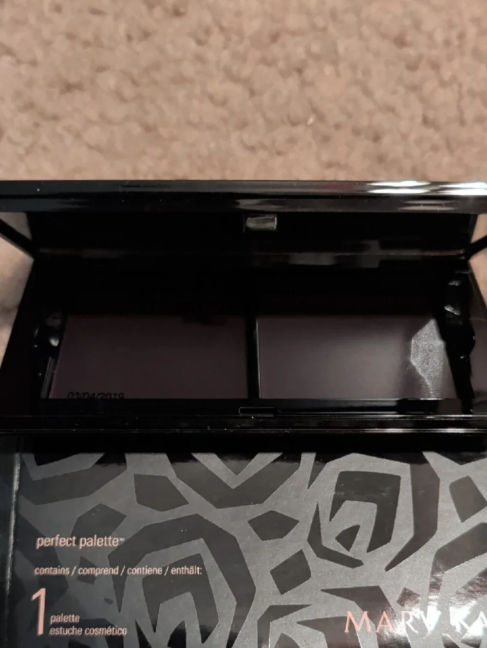 Mary Kay Makeup Palette - Black with Rose Accents